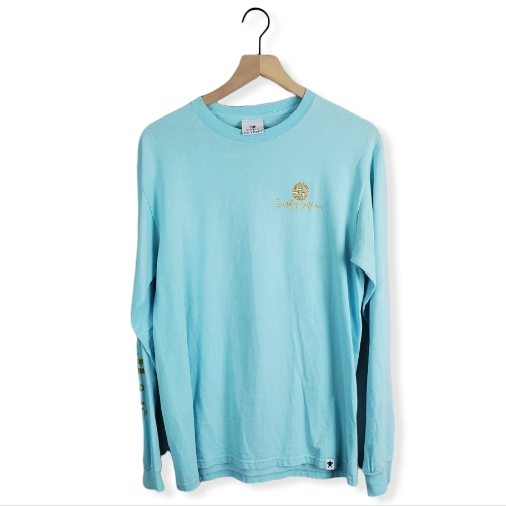 Simply Southern Blue Long Sleeve Medium
